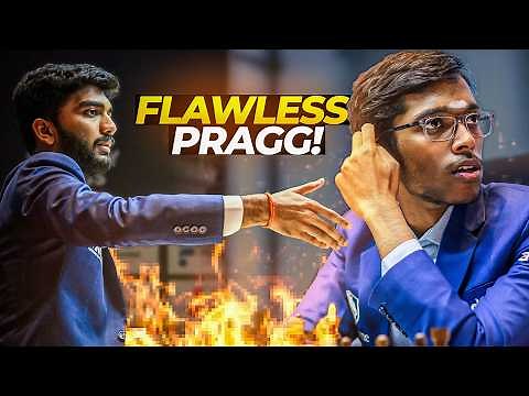 Praggnanandhaa is on Fire! Defeats World Champion Gukesh in a Near-Flawless Game