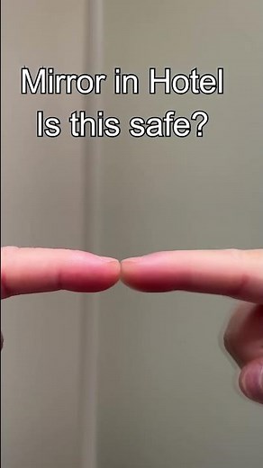 Is this a two way mirror? Finger test
