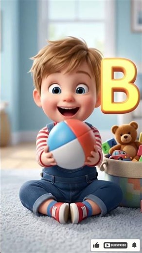 B for Ball 🏀 | ABC Learning for Kids #shorts