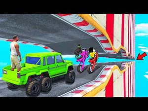 SHINCHAN AND FRANKLIN TRIED THE IMPOSSIBLE SANDWICH BUMPY DUAL RAOD PARKOUR CHALLENGE GTA 5