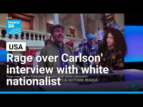 Debate over Carlson’s interview highlights internal conservative tensions regarding nationalism