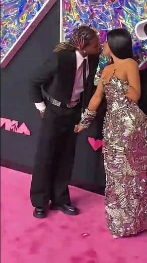 Cardi B kissing Offset