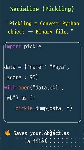Pickle module in Python