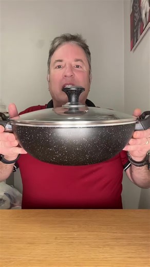 BOXING DAY Non Stick Cooking Wok Induction Casserole Dish Deep Frying Pan Kadhai / Karahi with Glass Lid and Non-Slip Stay-Cool Insulated Handles #tiktokmademebuyit #wok #nonstickwok #largewok #cooking