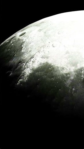 Scary view of alien ship near the moon in space! #alien #universe #planet