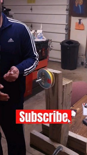 How to:DIY fishing line spooler under $7 #howto #diy #fishing #crappie