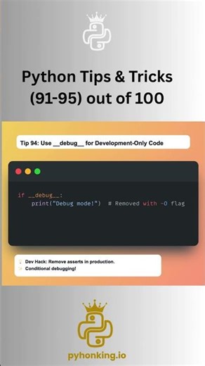 Python tips and tricks 90-95