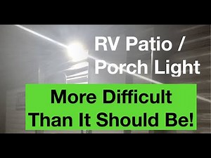 Easy DIY- LED patio / awning light installation STEP BY STEP GUIDE - Coleman 17b Upgrade / mod