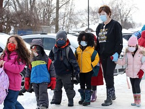 Kids go back to school - again