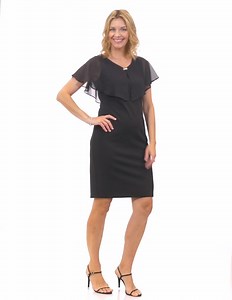 Watch S.L. Fashions Sheath Dress with Lace and Embellishment on Amazon Live
