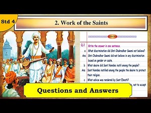 Work of the Saints | Question and Answer | std 4 | EVS 2 | English Medium