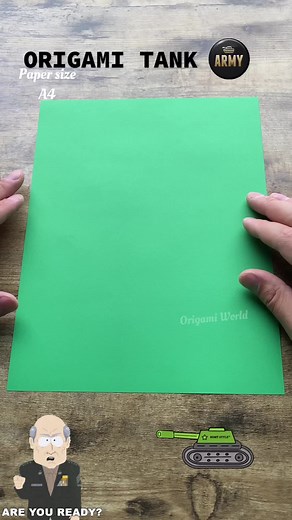 Origami tank #howtomakeorigami #origami #tutorial #papercraft #tank #worldoftanks #military #army