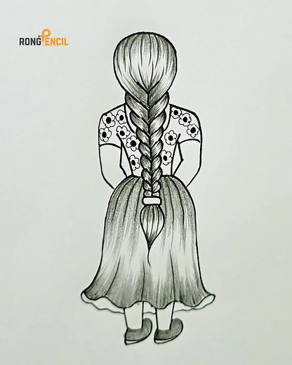 #girldrawing #art #drawing #easydrawing | Rong Pencil