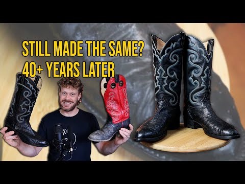 How Similar are Vintage Hondo Ostrich Cowboy Boots to New Hondos?