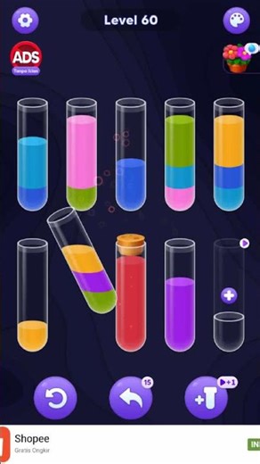 Water Sort Puzzle Level 60 Answer