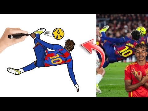 ¿Mejor que la de Cristiano? Dibujando la Chilena IMPOSIBLE de Lamine Yamal