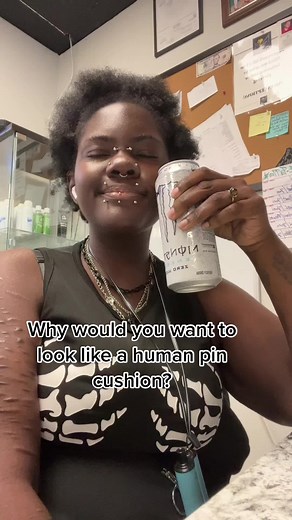 I think I’m the cutest pin cushion ever so idc… plus my momma is proud of me #thegothbaker #pierced #swfl #bodypiercersoftiktok #bodypiercer #piercingapprentice #piercingcheck #piercinglovers #fyp #trending