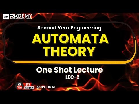 Automata Theory (AT) One Shot Lecture -02 | ASHISH SIR | 2nd Year Engineering | All Universities