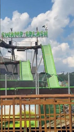 Swamp Splash log flume ride at the Kentucky State Fair #carnival #fair #kentucky