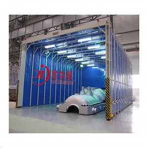 [Hot Item] Retractable Removable PVC Spray Booth Cabin Portable Spray Booth Car Painting with Filter System
