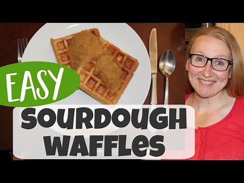 Easy Sourdough Waffles (with Whole Wheat or All Purpose Flour)