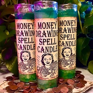 Fixed Money Drawing Spell Candle - Etsy
