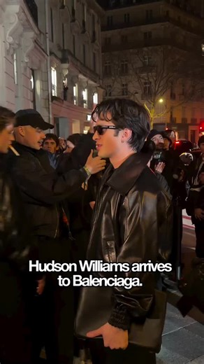 BALENCIAGA Friend of the House: Hudson Williams arriving at Paris fashion week for BALENCIAGA's show 🖤 #hudsonwilliams #heatedrivalry #balenciaga #fashion #parisfashionweek