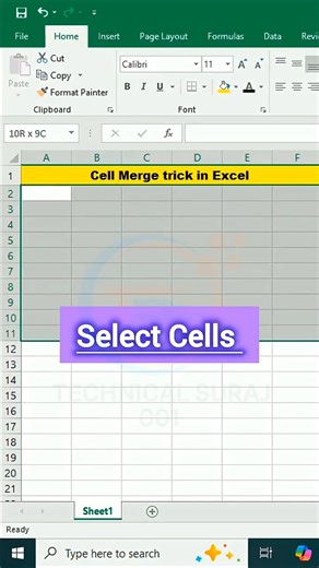 😎Excel में Merge trick बनाओ 📊Seconds में! ⚡#ExcelTips #ExcelForm #ExcelTricks