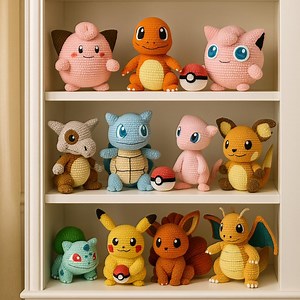 30 in 1 Pokemon Crochet Patterns - Amigurumi Bundle - Digital Download PDF Plush Toys - Bulbasaur Charmander Pikachu Charizard Gengar Ivy - Etsy