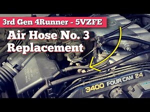 Air Hose Replacement - 3rd Generation Toyota 4Runner 3.6L 5VZFE | Fix Leak!