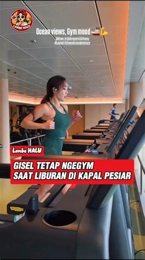 GISEL STILL WORKS OUT DURING HOLIDAY ON A CRUISE SHIP