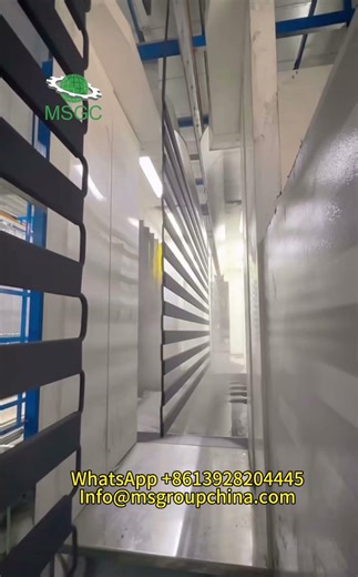 Aluminium profiles powder coating line