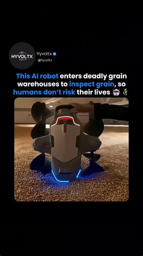 Sg Techie | Innovator | Creator on Instagram: "China's Al Robot Enters Deadly Grain Warehouses to Save Human Lives 🤯 This Chinese AI Robot Operates Inside Hazardous Grain Warehouses Where Humans Can’t Safely Walk 🤯 An AI-driven industrial robot developed in China is now operating inside hazardous grain warehouses, one of the most dangerous work environments on Earth. Grain behaves like quicksand — workers can sink, suffocate, or trigger collapses within seconds. This AI-powered robot replaces