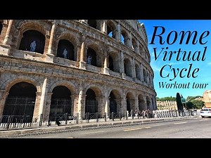 ROME 30 Minute Indoor Cycling Workout Views With Music | Virtual Bike Ride | Cycle City Tour Rome