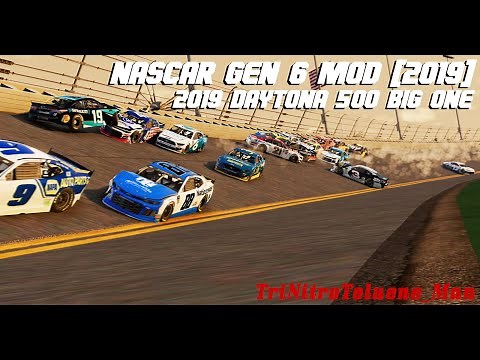 [BeamNG Drive] 2019 Daytona 500 Big One | NASCAR Gen 6 (2019 Mod)