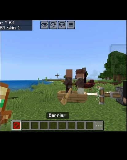 How to get barrier blocks in Minecraft PE without mod#trending#viral #shorts #gaming#minecraftshorts
