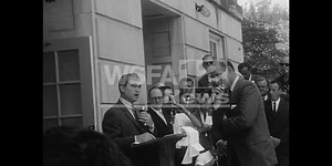 George Wallace making his "stand in the schoolhouse door" at the University of Alabama