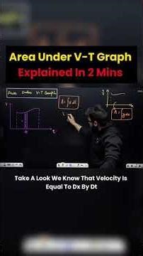 Area Under V T Graph Explained In 2 Min | NEET 2026 | Yawar Manzoor