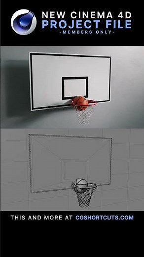 Cinema 4D Basketball Hoop Dynamics