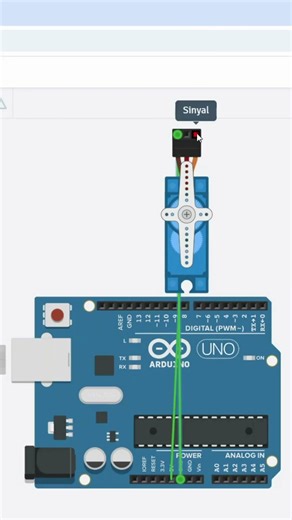 Tinkercad ile Arduino UNO Servo Motor kullanımı #tinkercad