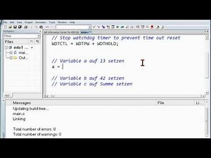 01B.1 Erste C-Programme, Zuweisung, Einzelschritt-Debugger, while, if