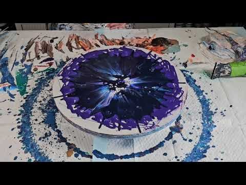 386 I'm Back! Trying To Recreate A Favorite Abstract Cellism Pour For A New Nebula Piece