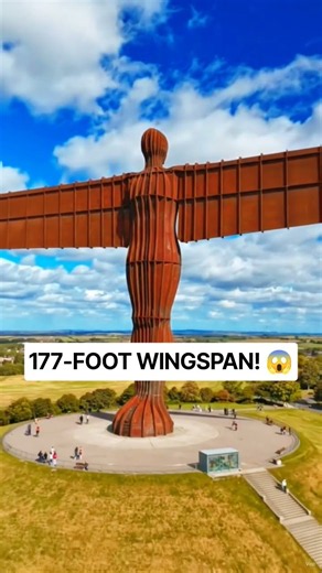 This Giant Angel Has a 177-Foot Wingspan! 😱🇬🇧 #Shorts