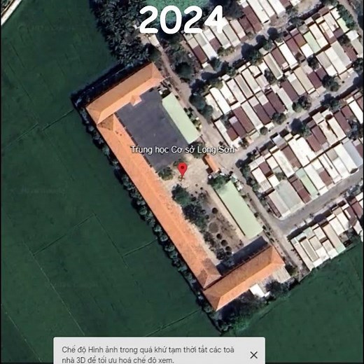 Lịch sử về trường THCS Long Sơn (An Giang) trên GG Earth #googleearth #vietnam #history