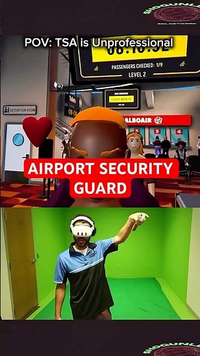 This NEW Free VR game is taking over the Air!? #airportsecurityguard #tsa