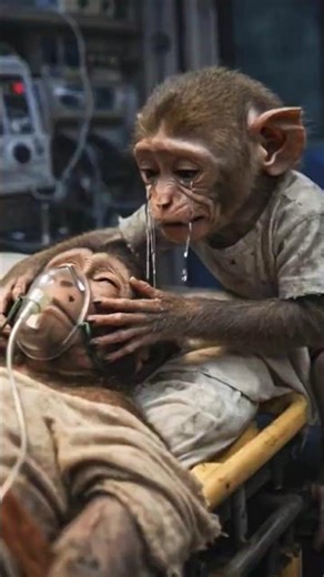 A Mother’s Love Has No Language 💔 | Emotional Monkey Story #ai #monkey #shortsfeed #viral #shorts