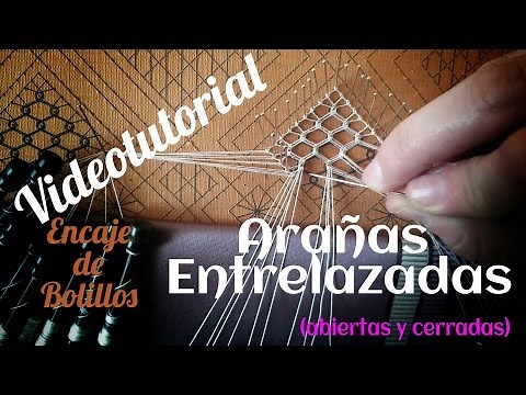 035 Arañas Entrelazadas. Curso Completo Encaje de Bolillos - Tutorial Raquel M. Adsuar Bolillotuber