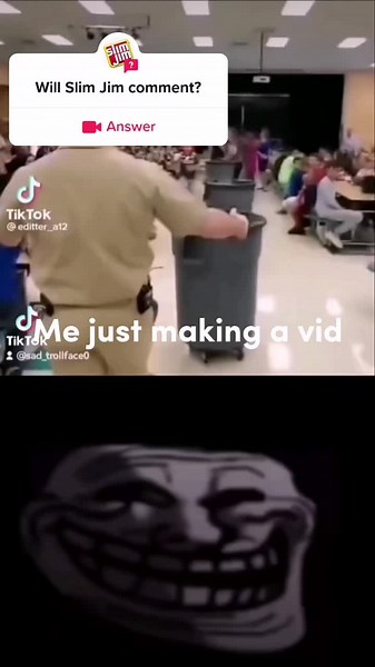 Sad trollface op TikTok