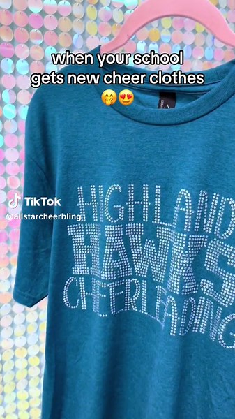 Two CUTE designs from Highland Cheer’s online apparel store 😍🩵🦅 A unisex tee and crewneck are perfect for game day support now that the weather is cooling off in AZ! And hey, if you haven’t heard about our online stores yet - check out our IG page or email us today for details! 💖 #highlandhighschool #highlandhawkcheer #cheermomshirt #highschoolcheershirt #azschoolcheer #highschoolcheer #rockwiththehawks @Highland Hawk Cheer
