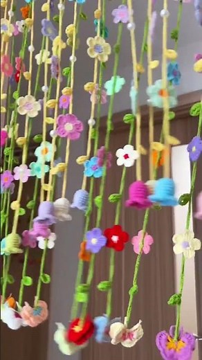 Flowers crochet curtain.Do you like it? #crocheter #diy #crochet